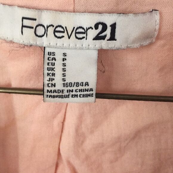 Forever 21 faux leather light pink jacket sz S - Picture 3 of 4